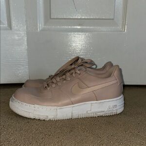 Women's Nike Pale Pink Air Force Ones